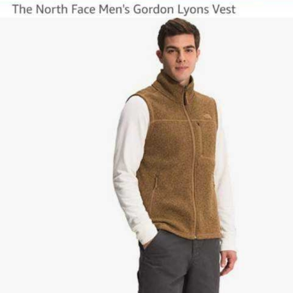 The North Face Classic Gordon Lyons Zip Vest Jacket Utility Brown Mens LAST ONE - Picture 4 of 7
